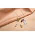Ciondolo Goccia Bordeaux Swarovski Pendente Argento MiRaggi Amulets