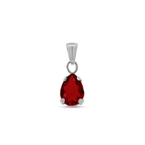 Ciondolo Goccia Bordeaux Swarovski Pendente Argento MiRaggi Amulets