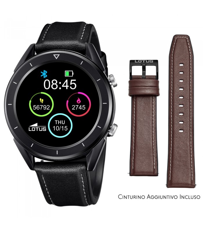 Smartwatch Lotus Smartime Multifunzione 50009 Nero e Marrone Smartwatch Lotus Smartime Multifunzione 50009 Nero e Marrone