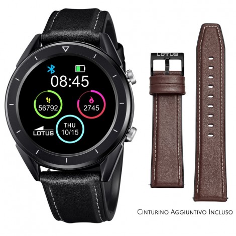 Smartwatch Lotus Smartime Multifunzione 50009 Nero e Marrone