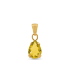 Ciondolo Goccia Giallo Swarovski Pendente Argento Dorato MiRaggi Amulets