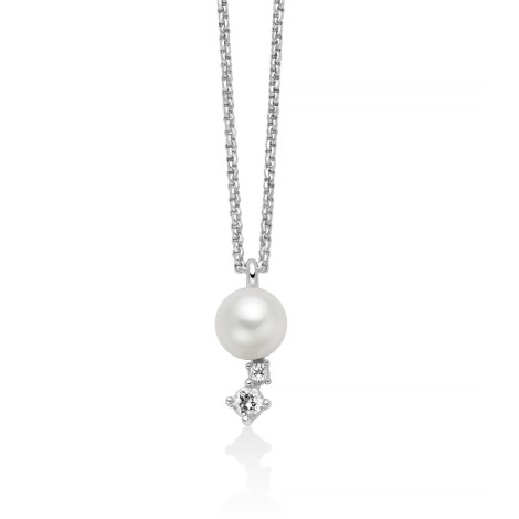 Collana Miluna Argento Perla E Topazi PCL6793