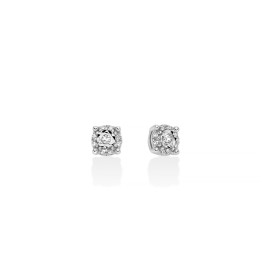 Orecchini Miluna Oro Bianco 9kt Diamanti 0,04 ct ERD3300X