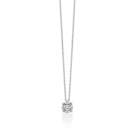 Collana Miluna Oro Bianco 9kt e Diamanti 0,02 ct CLD5312X