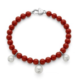 Bracciale Miluna Pasta di Corallo e Perle PBR3739