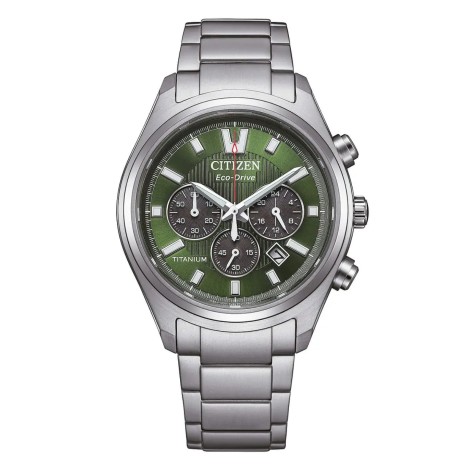 Orologio Citizen Crono Super Titanio 26 Verde CA4750-51X