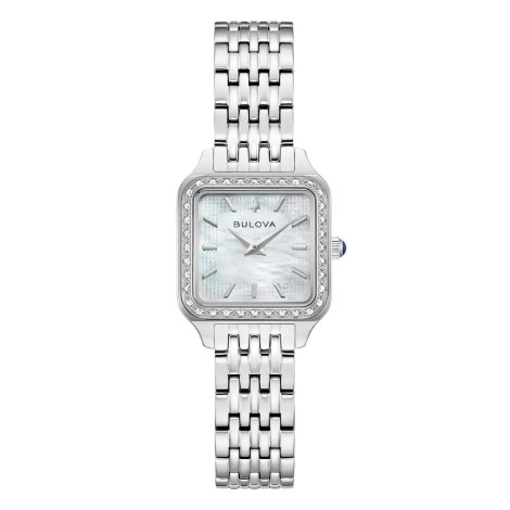 Orologio Bulova Lady Sutton Bianco E Diamanti 96R256