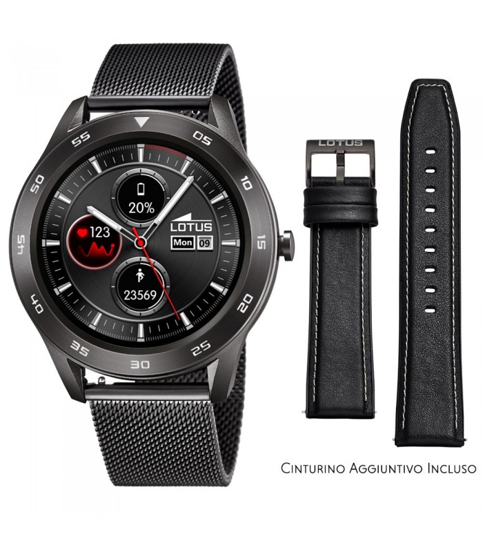 Smartwatch Lotus Smartime Multifunzione 50011 Grigio e Nero Smartwatch Lotus Smartime Multifunzione 50011 Grigio e Nero