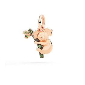 Ciondolo Dodo Koala Oro Rosa 9kt E Tsavoriti