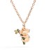 Ciondolo Dodo Koala Oro Rosa 9kt E Tsavoriti