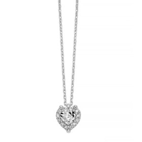 Collana Miluna Cuore Oro Bianco 9kt Cuore Di Diamanti CLD5315X