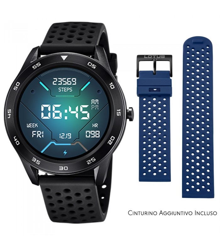 Smartwatch Lotus Smartime Multifunzione 50013 Nero e Blu Smartwatch Lotus Smartime Multifunzione 50013 Nero e Blu