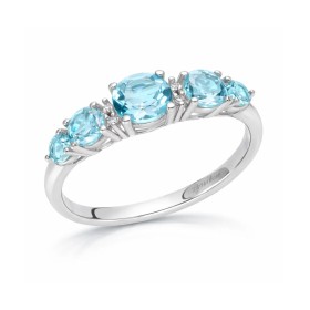 Anello Miluna Topazi e Diamanti Oro Bianco 9kt LID4083X