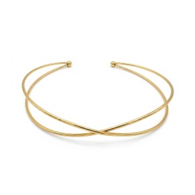 Choker Rigido Incrocio Dorato