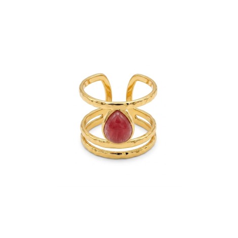 Anello Sunset Goccia Dorato