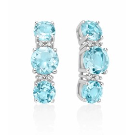 Orecchini Miluna Gemma Del Cielo A Scalare E Diamanti Oro Bianco 9kt ERD3206X