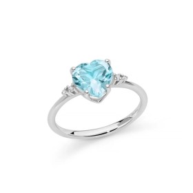 Anello Miluna Gemma del Cielo e Diamanti Oro Bianco 9kt LID3746X