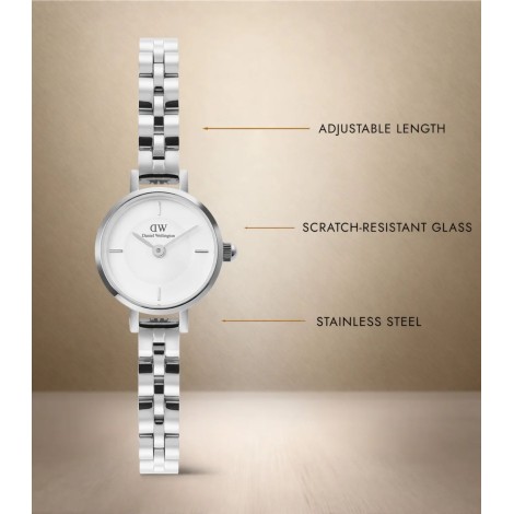 Orologio Daniel Wellington Petite Mini Arch 3-link White Silver