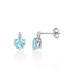 Orecchini Miluna Gemma Del Cielo A Cuore E Diamanti Oro Bianco 9kt ERD2815X