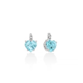 Orecchini Miluna Gemma Del Cielo A Cuore E Diamanti Oro Bianco 9kt ERD2815X