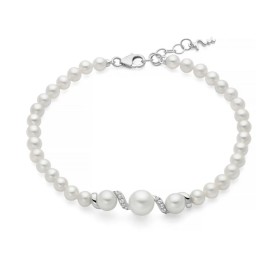 Bracciale Miluna Eclissi Filo Di Perle Argento e Topazi PBR3798