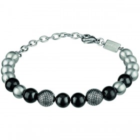Bracciale Uomo Breil B Fence Nero TJ2777