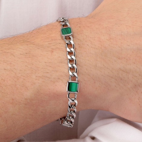 Bracciale Uomo Morellato Lux Malachite SASV03