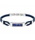 Bracciale Uomo Morellato Lux Blu Pelle SASV04