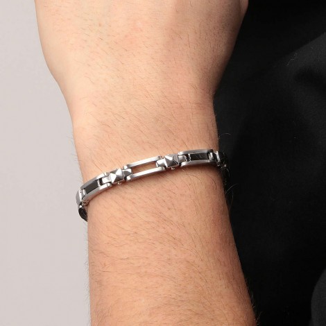 Bracciale Uomo Morellato Cross Nero SKR57