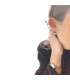 Orecchino Donna Ear Cuff Raggi Argento 925 Rosato Cerchi