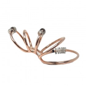 Orecchino Donna Ear Cuff Raggi Argento 925 Rosato Cerchi