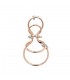 Orecchino Donna Ear Cuff Raggi Argento 925 Rosato Cerchi
