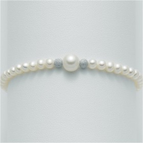 Bracciale Donna Miluna Perle Oro Bianco Diamantato PBR1410