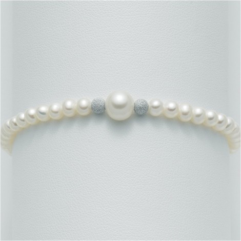 Bracciale Donna Miluna Perle Oro Bianco Diamantato PBR1410