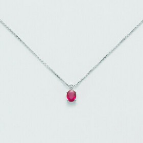 Collana Miluna Rubino Diamanti CLD3703VX