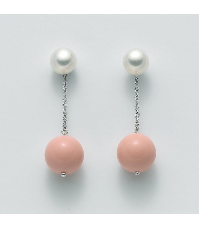 Orecchini Vanto Gioielli In Argento 925 Rosé, Pietre, Perle E - Foto 6