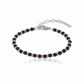 Breil Bracciale Uomo Nero/Rosè TJ2409