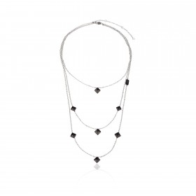 Breil Collana Donna Borchie Black 3 Fili TJ2813