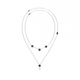 Breil Collana Donna Borchie Black 2 Fili TJ2812