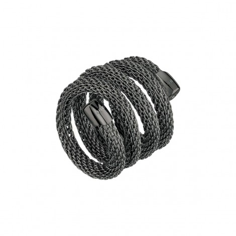 Anello Donna Breil New Snake Black TJ2721