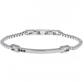 Bracciale Uomo Breil Black Diamond Silver TJ2744