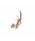 Orecchino Donna Mono-Ear Cuff Raggi Stelle Argento 925 Rosato