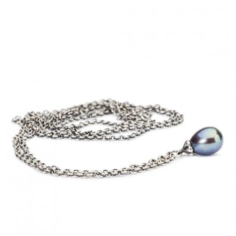 Trollbeads Collana Fantasia con Perla Pavone TAGFA-00057