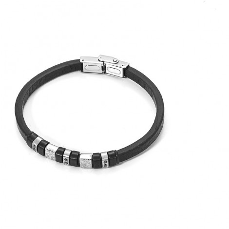 Bracciale Uomo Cesare Paciotti Rubber Seal Nero 4UBR2878