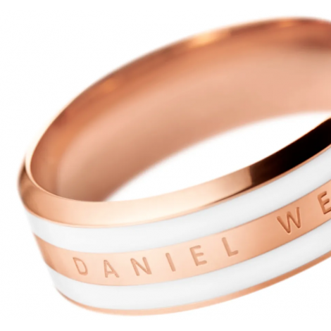 Anello Daniel Wellington Satin Rose/Bianco DW00400040