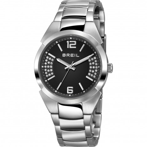 Breil Orologio Nero Strass Donna TW1402