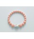 Bracciale Donna Miluna in Corallo Rosa, Perla Bianca e Dettaglio Oro PBR2391