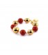 Bracciale Unoaerre Bronzo Sfere Gold/Red EXB421/4