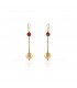 Orecchini Pendenti Unoaerre Bronzo Gold/Red EXO402/1