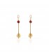 Orecchini Pendenti Unoaerre Bronzo Gold/Red EXO402/1